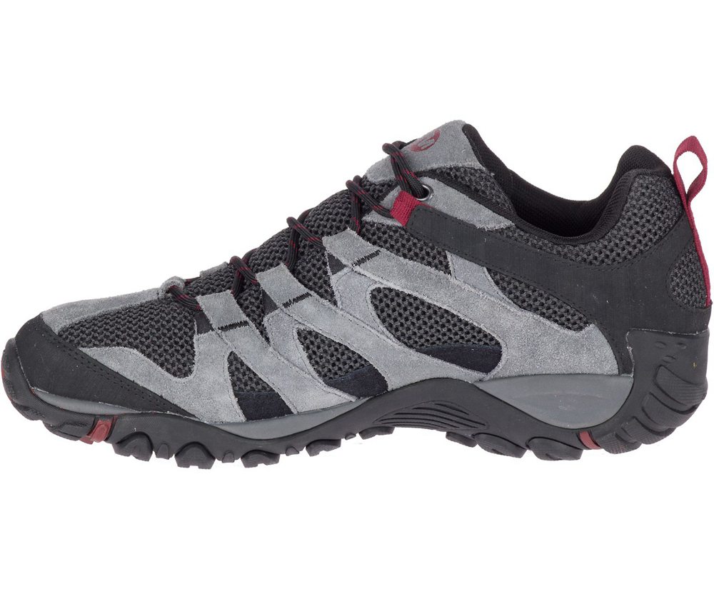 Merrell Sneakers Grey/Black - Alverstone Wide Width - Mens 24CSQGEZJ